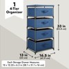Juvale 4-Tier Tall Closet Dresser with Drawers - Clothes Organizer
