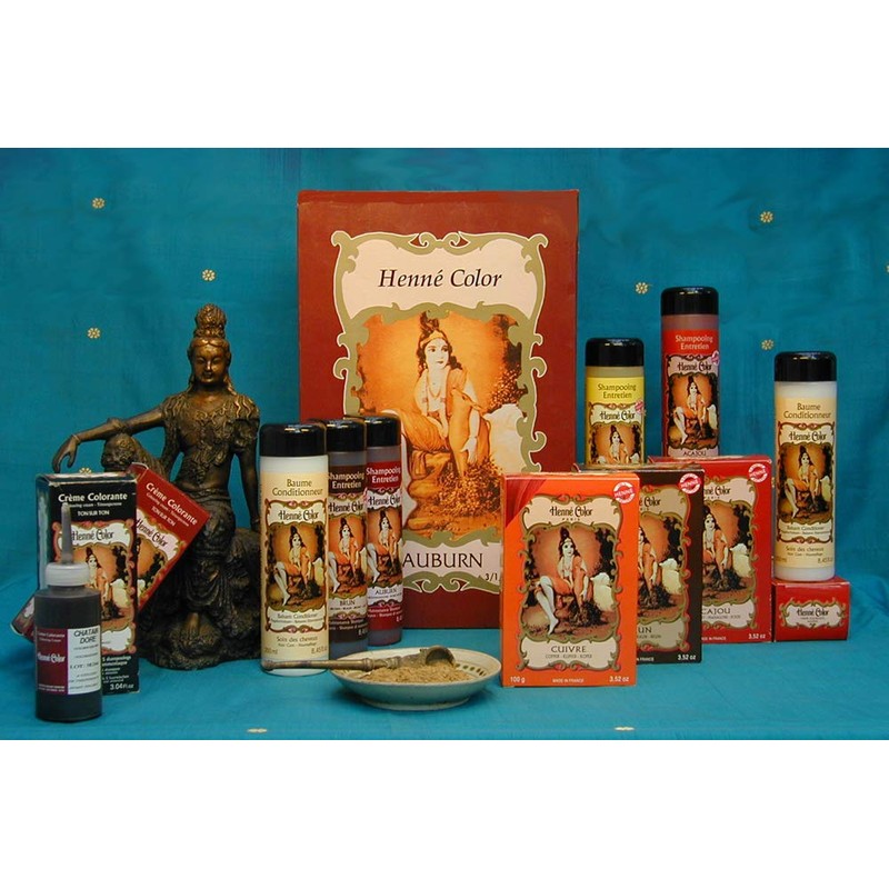 Mahogany Dark (Auburn) Henna Hair Dye Powder, Content 100g