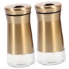 MAGICLULU Salt Pepper Shaker Set Stainless Steel Condiment Bottles Lids
