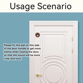 Shopkeepers Bell for Door Opening - Magnetic Attached Doorbell Chime for Business - Unique Office Ornaments and Hanging Decoration for Entrance, Fridge Sticker and Barn Door - Creative Present