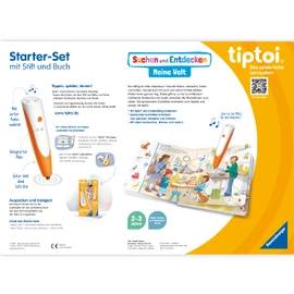 Ravensburger tiptoi Starter Set 00112: Pen and Picture Book Search and Discover My World - Educational Games for Children from 2 Years - Toy from 2 Years