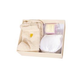 Spa Gift Set for Women – Relaxation Kit with Candle, Fuzzy Socks, Satin Eye Mask – Gift Box for Birthday, Thank You, Bridesmaid (Ivory White)
