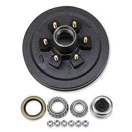 LIBRA One New 12" X 2" Trailer Brake Drum Kit 6 on 5.5" B.C. for 5200-6000 Lbs Axle - 22003K