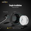 Partsam 2 Pcs 2.5" Round Amber 13 LED Side Marker