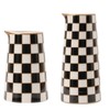 Porlien Checker Porcelain Flower Vase Home Decor Set of 2