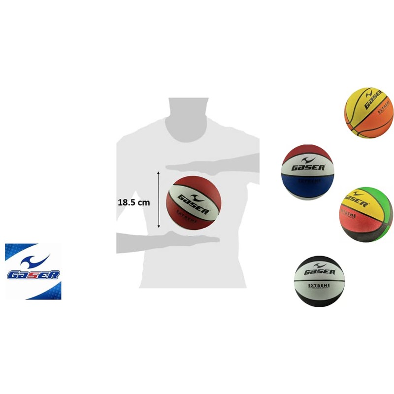 Gaser Balón de Basquetbol Modelo Extreme No. 3 (Negro)