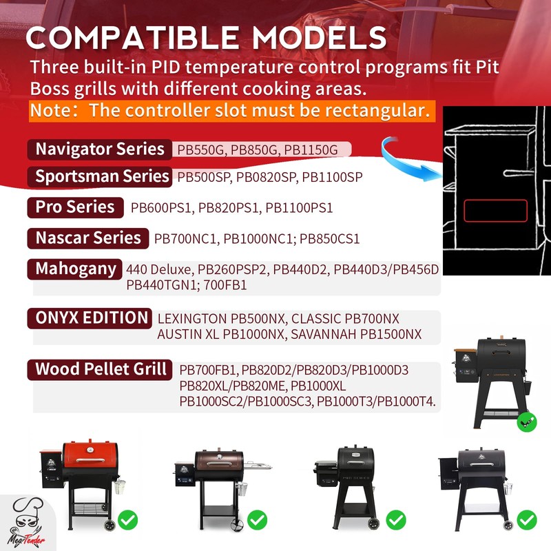 Next-Gen PID Rectangular Smart Command App Supported Control Board Replacement–
