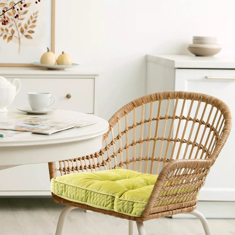 Qunclay 4 Pcs Patio Chair Pads 20-21 Inches Floor Sitting