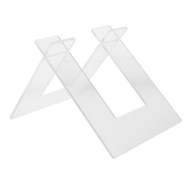 Tofficu Durable Transparent Acrylic Support for Balance Bikes Scooters Lightweight and Portable Parking Holder for Reliable Outdoor Use