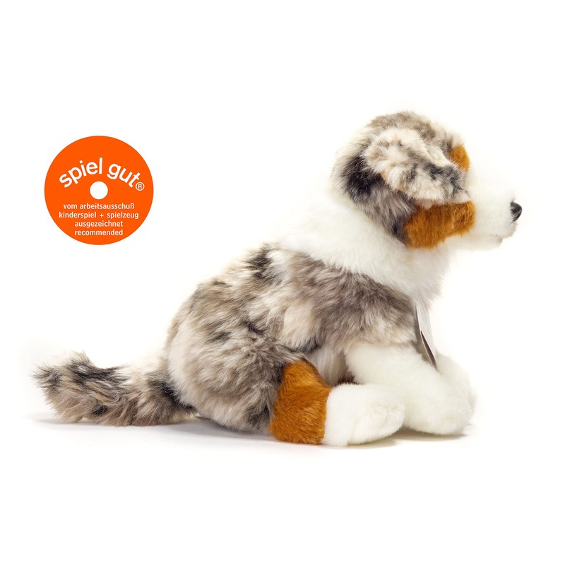 Teddy Hermann 91935 Hund Australian Shepherd Welpe 22 cm, Kuscheltier,