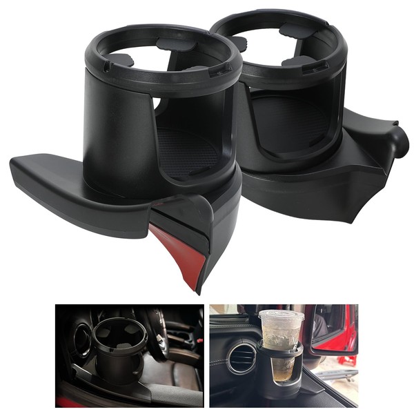 SUNPIE Cup Holder Compatible with 2018-2024 Jeep Wrangler JL JT,