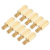YOKIVE Pack of 50 Brass Hexagonal Thread Spacers with Internal