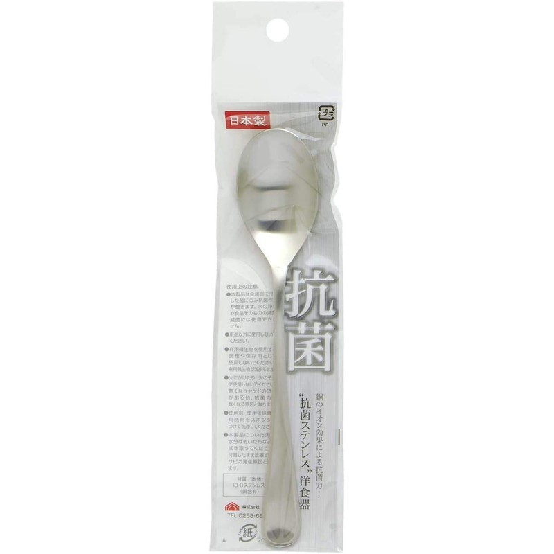 Takagi TAKAGI Antibacterial Stainless Steel Large Tea Spoon, Set of