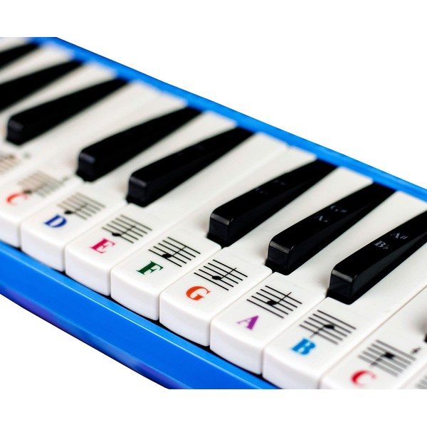 Piano Stickers for 32/37 Key Melodica, Transparent and Removable, Leaves