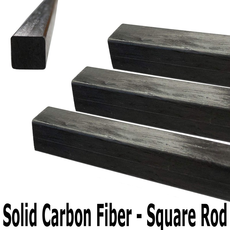 KARBXON – Square Carbon Fiber Rod - 10mm x 1000mm