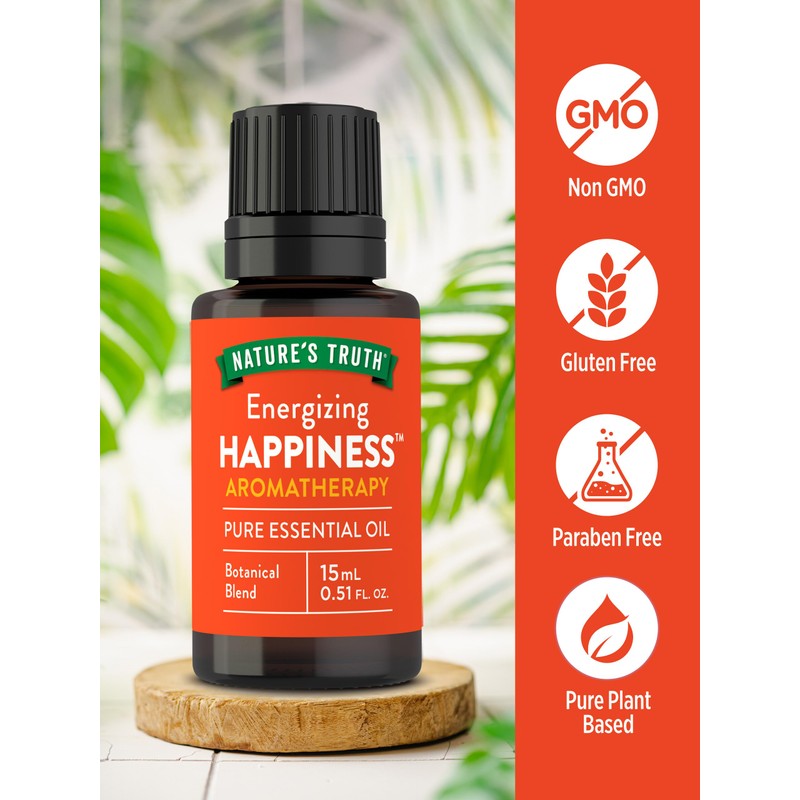 Nature's Truth Happiness Essential Oil | 15 mL | for