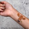 4 x 'Cow With Flower' Temporary Tattoos - Water Resistant,