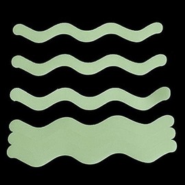 JIANGLAI Bathtub Non Slip Stickers 24 pcs, Anti Slip Strips Transparent Shower Stickers Bath Safety Strips Showers Stairs Floors Non Slip Strips for Bathtubs (Glow in Dark)
