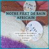 African Bath Net Sponge Washcloth Exfoliating Shower Bath Sponge (Purple)