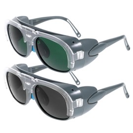 Outanaya 2pcs Welding Glasses Work Glasses for Men Dark Glasses for Men Multitools Eye Goggles Welding Supplies Thickness Welding Goggles Anti-glare Welding Goggles - Man Abs