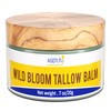 Handmade Wild Bloom Tallow Face Balm with Blue Tansy -