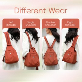 KENOFAR Oxford Clothlarge Convertible Capacity Backpack Bags,Comfortable Convenient Commuting Outdoors Backpack,Crossbody Bag