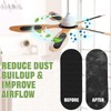18PCS Ceiling Fan Filters For Blades,Activated Carbon Fan Air Purifier