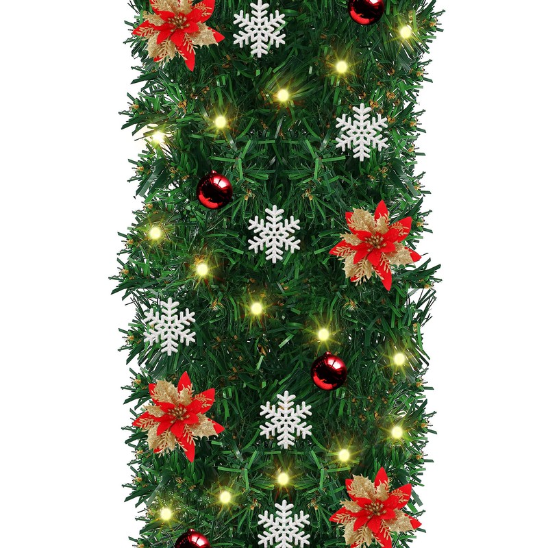 SPRINGOS Christmas Garland Festive Decorative Garland 3 m Christmas Tree