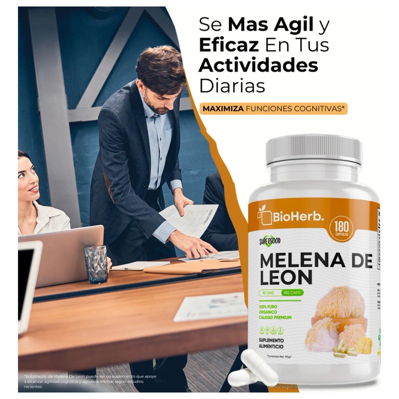 Melena De Leon 100% Pura - Mente Y Enfoque -
