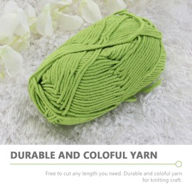 SHINEOFI Cotton Yarn 5 Rolls Knitting String Soft Chenille Yarn for Scarf Hat Toys Decorative Accessories