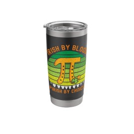 Funny Pirish Math Teacher Pi Day Shamrock St Patricks Day Stainless Steel Insulated Tumbler