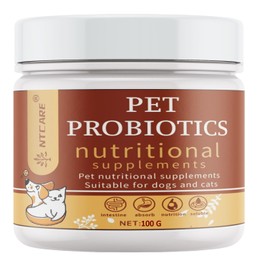 Probiotic Powder for Dogs & Cats. Probiotics for Digestive Health, Immune Support, Diarrhea, Gas, Itching & Seasonal Allergies. with Digestive Enzymes & Prebiotics, Veterinarian Formulated, 100g