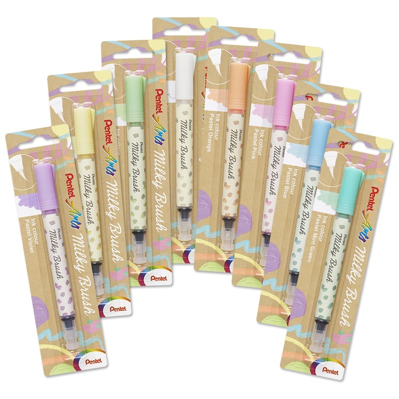 Pentel Milky Brush Pastel Blue