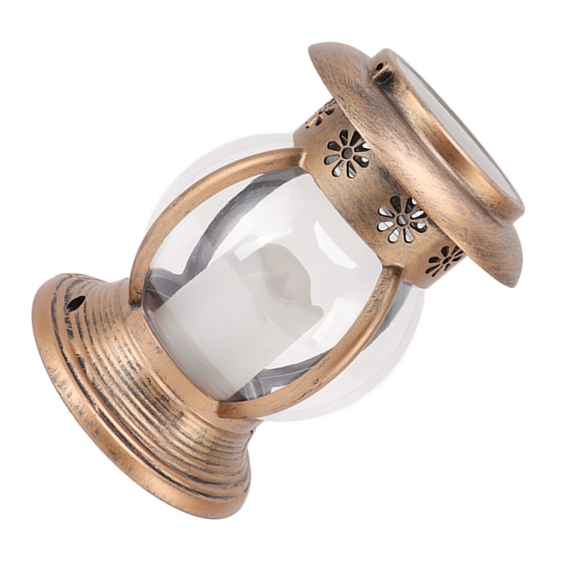 Brass Color Courtyard Solar Powered Hanging Lantern Light IP44 Waterproof