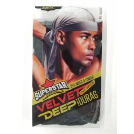 MAGIC COLLECTION VELVET DURAG - Black