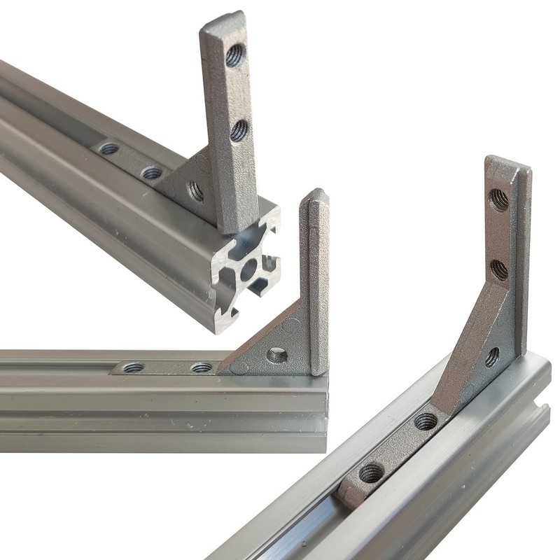 BLCCLOY 8Pcs 2020 Aluminum Extrusion Panel Corner Bracket T Slot