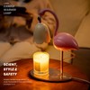 CODOGOY Fragrance Candle Warmer Flamingo Lamp with Timer, Dimmable, Halogen,