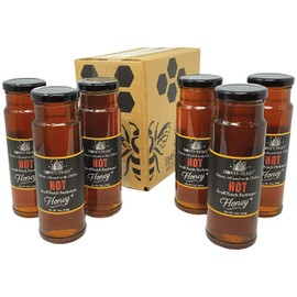 Honey Feast - Raw Hot Honey | American, Unfiltered & Pure | Fresh from Florida | GROUP (12 ounce case of 6)
