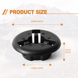 10PCS Car Hood Prop Rod Grommet, Prop Rod Grommet Clip Compatible with Toyota - 90080-48064