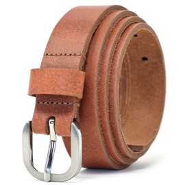 Ashford Ridge 25mm Full Grain Leather Belt - Tan - Large