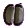 Swimz Swimming Goggle Case - Black/Purple - Semi Rigid Swimming
