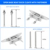 Boat Cleats 4 inch, Open Base Boat Dock Cleats, 316