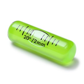 Replacement Level Glass Vial, Spirit Bubble Level, Accurate, No Nib, 35mm x 11mm - Green
