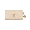 ANNA SUI Women's Rose Heart Key Case, beige