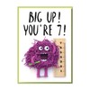 "Big Up! You're 7!" Fun 7th Birthday Card
