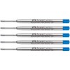 Faber-Castell Ballpoint Pen Refill (Pack of 5, Extra Wide, Blue)