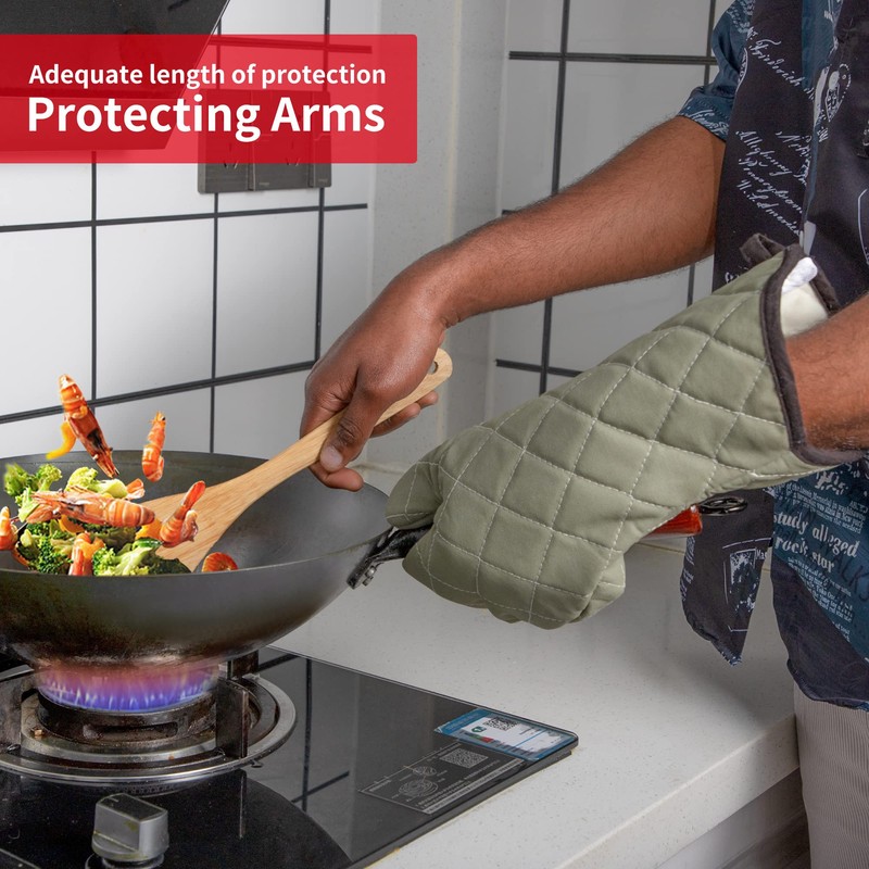 ARCLIBER Oven Mitts Heat Fire Resistant Oven Mitts 425 °