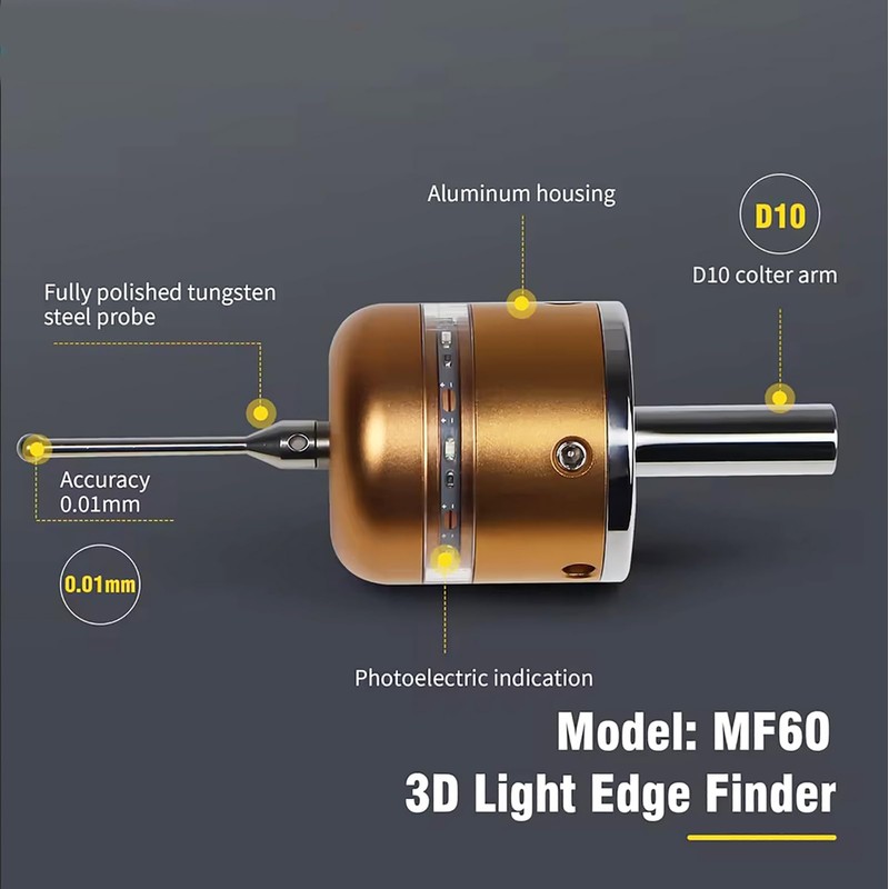 RATTMMOTOR Edge Button, 3D Photoelectric Edge Finder, 3D Button Edge