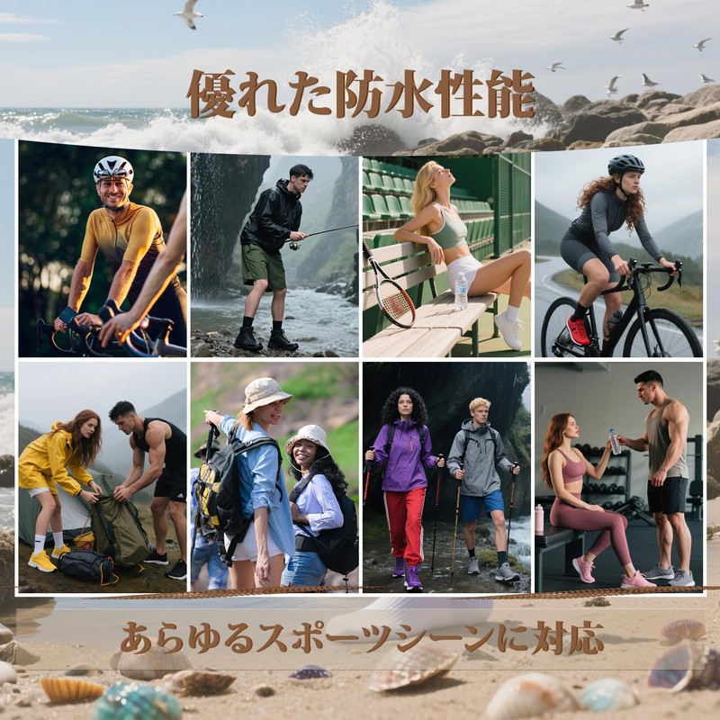 RANDY SUN, Ultra Thin, Ultra Lightweight, Unisex, Waterproof Socks, Fully