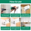 6 Piece Cabinet Hanger Set Wall Cabinet Holder Adjustable Hanging
